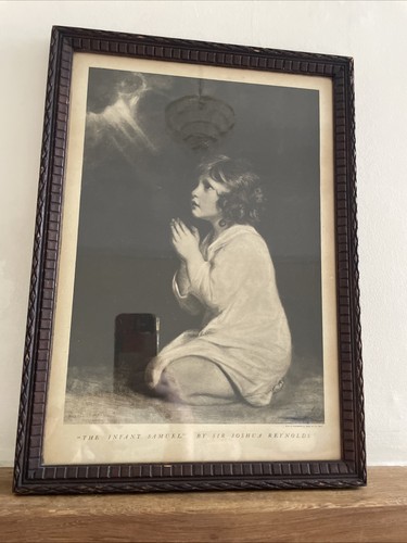 Antique framed the infant - antique,