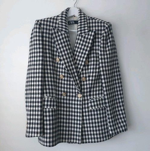 Zara check blazer jacket - blazer,
