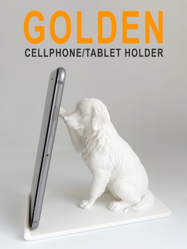 Phone stand retriever dog - -,