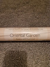 Laura Ashley Oriental Garden Natural/Charcoal Wallpaper W098272-A/I