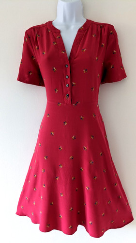 Ladies hobbs pretty - red, floral