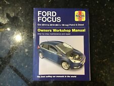 FORD FOCUS 2014 to 2018 Petrol & Diesel Models SERVICE REPAIR MANUAL By HAYNES