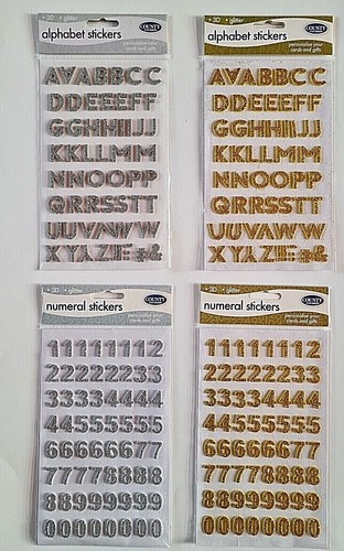 Glitter alphabet number - glitter,