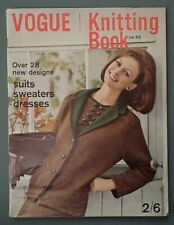 Vintage 1960s VOGUE KNITTING BOOK No. 65 original patterns women's sweaters etc