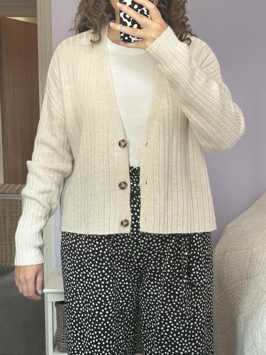 Cream neckline cropped cardi - cream,