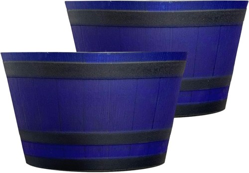 Traders half barrel planter - sg,