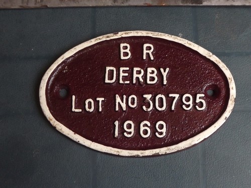 Mk2 coach plate derby - coach,