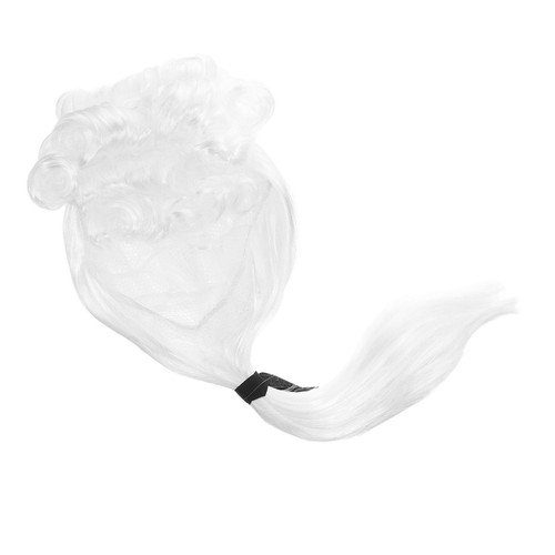 White lawyer wig elderly - white,