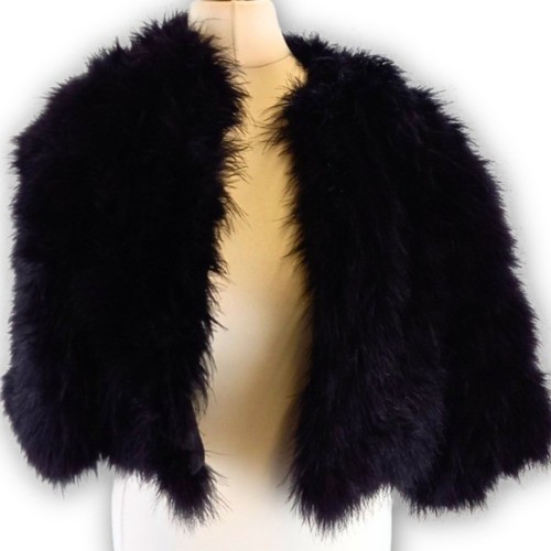 Vera mont feather bolero - mont,