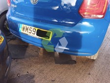 VOLKSWAGEN POLO S MK5 (6R) REAR BUMPER BLUE D5E 2009-2013