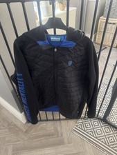 Bunker Mentality Men's Insulated Jacket Black With Blue Lined With Blue Logo