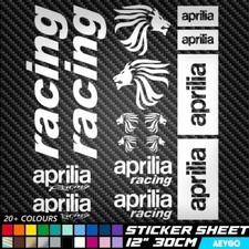 16x APRILIA RACING Vinyl Decal