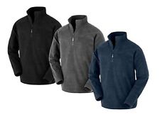 Result Mens Half Zip Neck GREY BLUE or BLACK Recycled Micro Fleece Top Jacket
