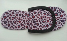 Pink Leopard print Spa Pedicure flip flop / slippers PINK - NEW