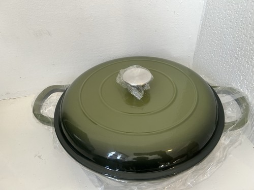 Green cast iron enamel - cast, round