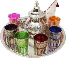 Moroccan Teapot Set Engraved