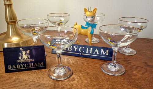 Set babycham glasses - of,