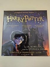 Harry Potter Audio Books 1-3 Complete & Unabridged 25 CD Box Set- - Stephen Fry