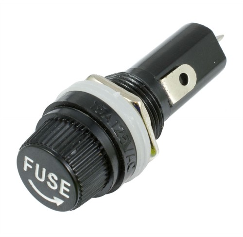 30mm round fuse - round, holder
