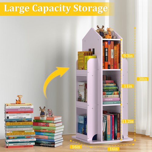Rotating bookshelf 360 - bookshelf, 360°