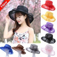 Women Wide Brim Tea Party Sun