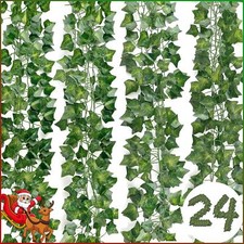 24pcs Artificial Vines for Bedroom Greenery Garland Leaves Fake Ivy 168FT Decors