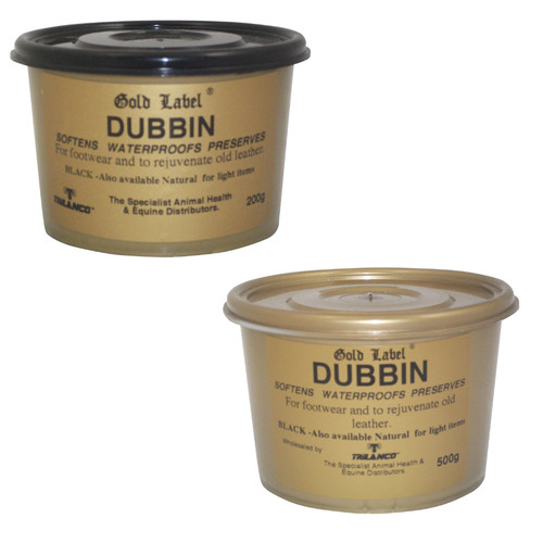 Gold label dubbin black - gold,