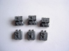#W109 Warhammer 40K Dark Angel Ravenwing Bike Saddle Bags Paniers Spares Bits