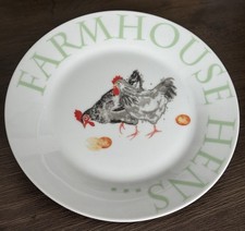 Price & Kensington Farmhouse Hens Plate Fine Porcelain Chicken Design 8” 
