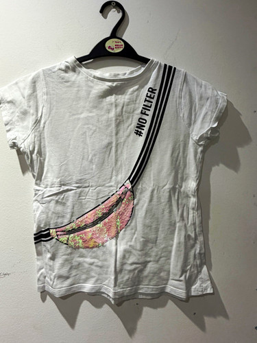Miss evie girls white slogan - girls,