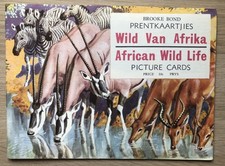 An Empty Brooke Bond Tea Card Album African Wild Life South Africa