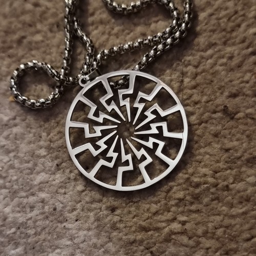 Chrome pagan black - chrome, pendant