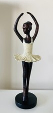 Ballerina Figurine Resin Bronze Effect  30cm