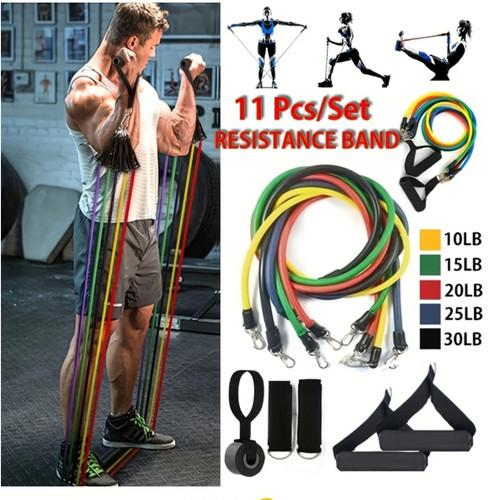 11pcs resistance bands set - resistance,
