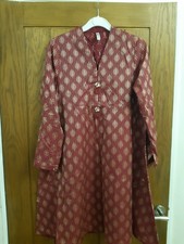 Women Girls Red Brown Ethnic