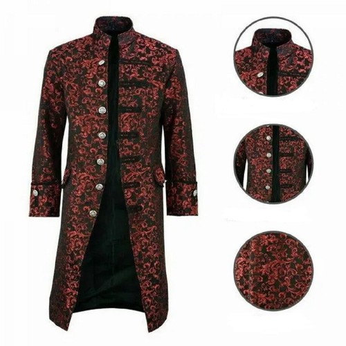 Handmade men red brocade - handmade,