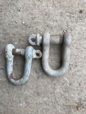 2 large D shackles 