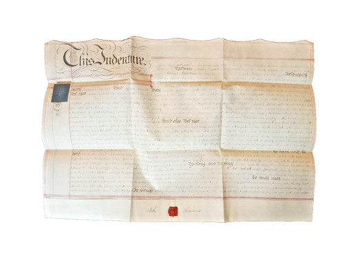 Victorian vellum indenture - victorian,