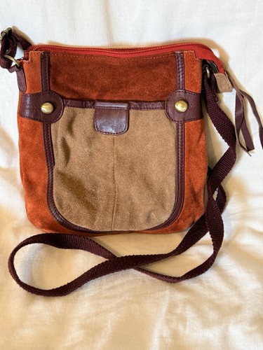 Vintage rust beige - 80's, suede