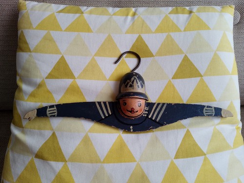 Child vintage wooden coat - child's,