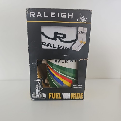 Raleigh ceramic mug and socks - raleigh,