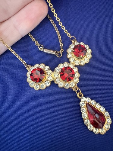 Vintage art deco paste pendant - vintage,