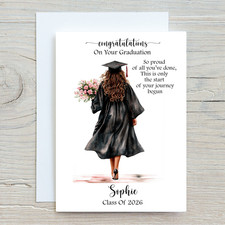 personalised Graduation card