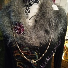 Indian silver bead necklace