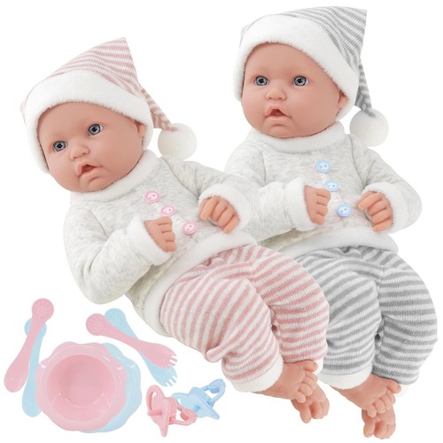 Twin baby bibi dolls - &, dummy