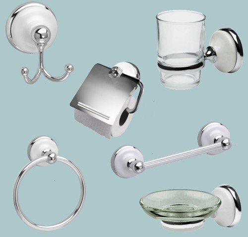 Polished chrome bathroom - chrome,