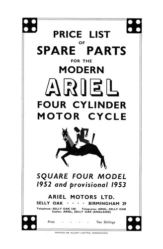 1952 ariel 1000cc - 4g,