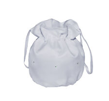 Satin Bridal Dolly Bag/Communion Pouch/Flower Girl Bridesmaid Handbag,Diamantes