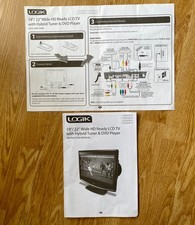 Logik 19"/22" wide HD Ready LCD tv instruction manual
