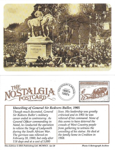 Postcard general redvers - postcard,